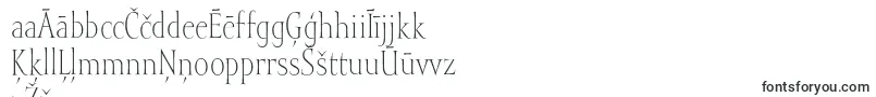 Mramorlight-Schriftart – lettische Schriften