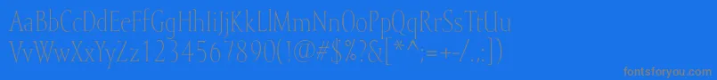 Mramorlight Font – Gray Fonts on Blue Background