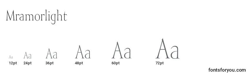 Mramorlight Font Sizes