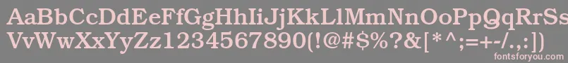 BookmanstdMedium Font – Pink Fonts on Gray Background
