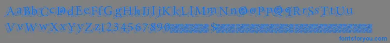 Swiftchops Font – Blue Fonts on Gray Background