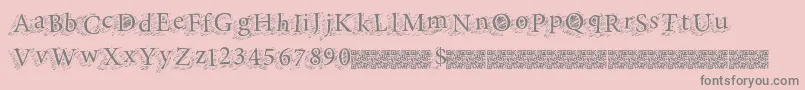 Swiftchops Font – Gray Fonts on Pink Background