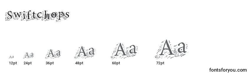 Размеры шрифта Swiftchops