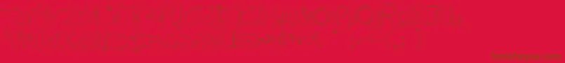 Romer1 Font – Brown Fonts on Red Background