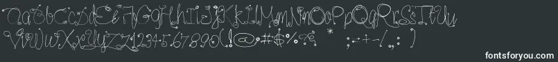 Romer1 Font – White Fonts on Black Background