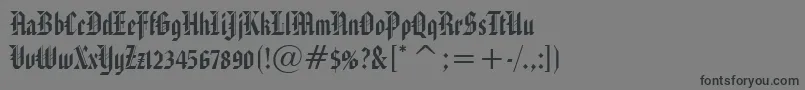 AmericanTextBt Font – Black Fonts on Gray Background
