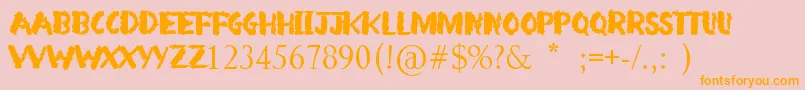 More about Arsonist Font Arsonist Font – Orange Fonts on Pink Background