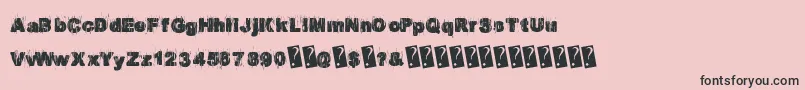 Europarty Font – Black Fonts on Pink Background