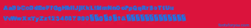 fuente Europarty – Fuentes Azules Sobre Fondo Rojo