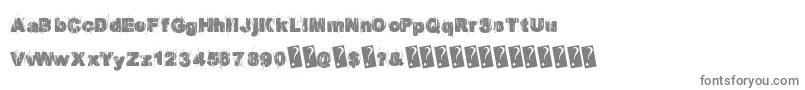 Europarty Font – Gray Fonts on White Background
