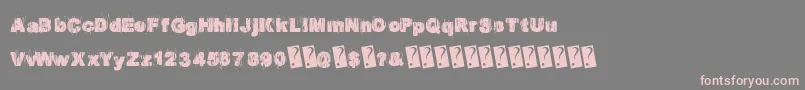Europarty Font – Pink Fonts on Gray Background