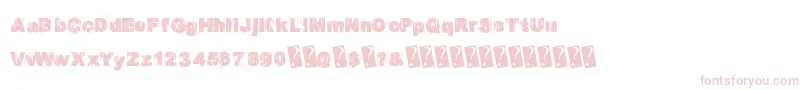 Europarty Font – Pink Fonts on White Background