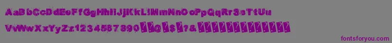 Europarty Font – Purple Fonts on Gray Background