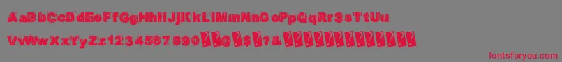 Europarty Font – Red Fonts on Gray Background