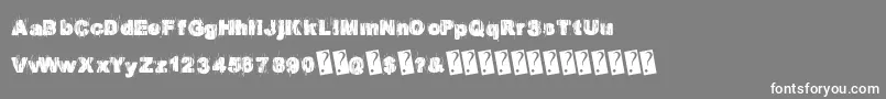 Europarty Font – White Fonts on Gray Background