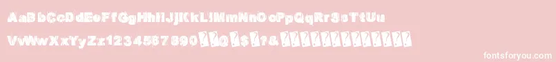 Europarty Font – White Fonts on Pink Background