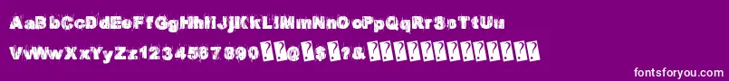 Europarty Font – White Fonts on Purple Background