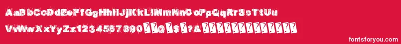 Europarty Font – White Fonts on Red Background