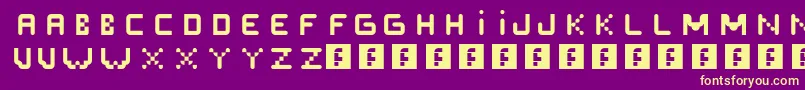 En savoir plus sur la police Scrept Police Scrept – polices jaunes sur fond violet