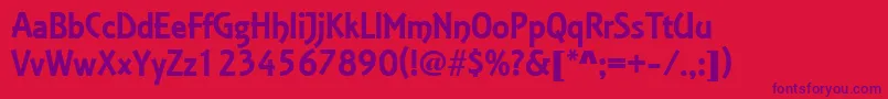 EstelleBlackSf Font – Purple Fonts on Red Background