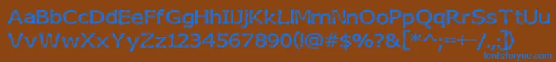 Heavytexture Font – Blue Fonts on Brown Background