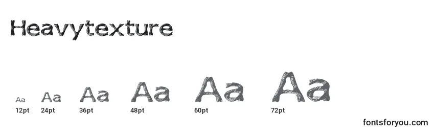 Heavytexture Font Sizes