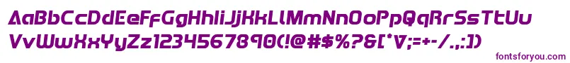 Redlinesemital Font – Purple Fonts on White Background