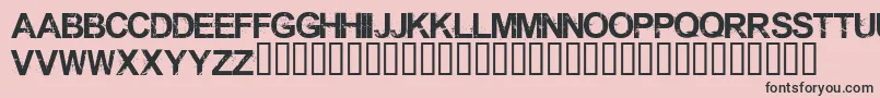 Shrapnel Font – Black Fonts on Pink Background