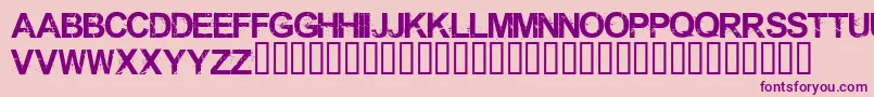 Shrapnel Font – Purple Fonts on Pink Background