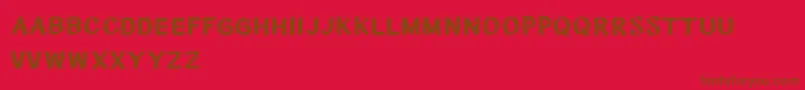 CfnationalstitchesRegular Font – Brown Fonts on Red Background