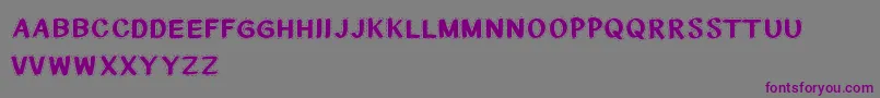 CfnationalstitchesRegular Font – Purple Fonts on Gray Background