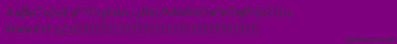 RecinosscriptItalic Font – Black Fonts on Purple Background