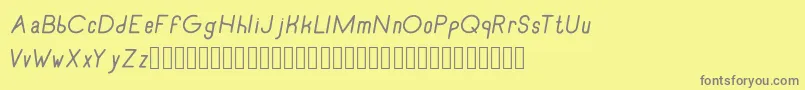 Шрифт RecinosscriptItalic – серые шрифты на жёлтом фоне