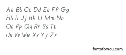 RecinosscriptItalic Font