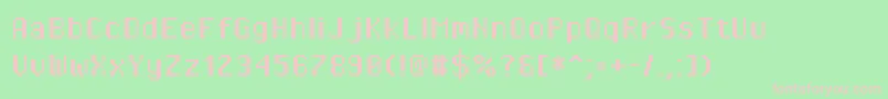 Pixeloperatorhb Font – Pink Fonts on Green Background