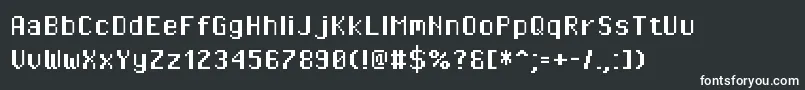 Pixeloperatorhb Font – White Fonts on Black Background
