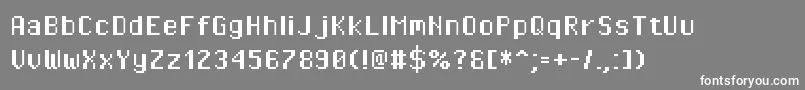 フォントPixeloperatorhb – 灰色の背景に白い文字