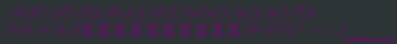 PlatesnaperyPersonaluse Font – Purple Fonts on Black Background