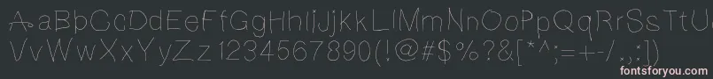 Шрифт Notebookscribble – розовые шрифты на чёрном фоне