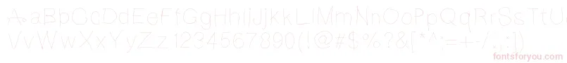 Notebookscribble Font – Pink Fonts on White Background