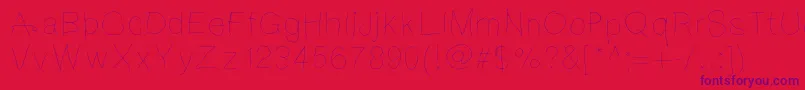 Notebookscribble Font – Purple Fonts on Red Background