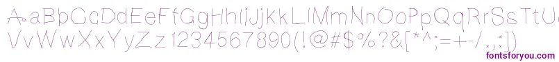 Notebookscribble-fontti – violetit fontit
