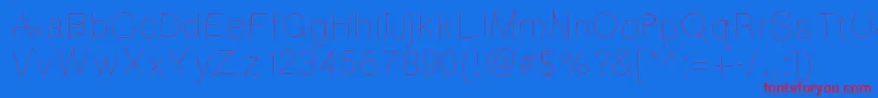 Notebookscribble Font – Red Fonts on Blue Background