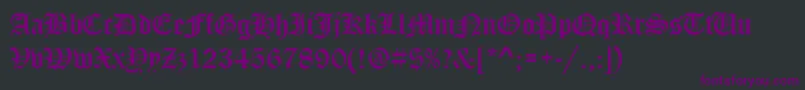 fuente StOldEnglish – Fuentes Moradas Sobre Fondo Negro