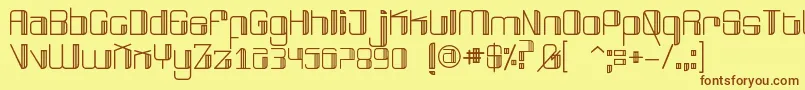 Подробнее о шрифте BroadwayFree Шрифт BroadwayFree – коричневые шрифты на жёлтом фоне
