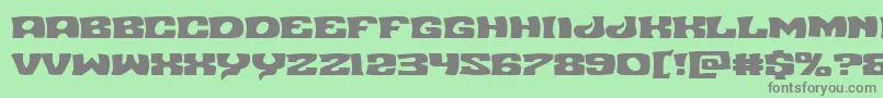 Nuevopassionexpand Font – Gray Fonts on Green Background