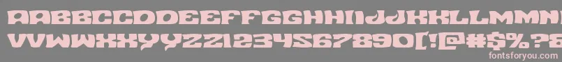 Nuevopassionexpand Font – Pink Fonts on Gray Background