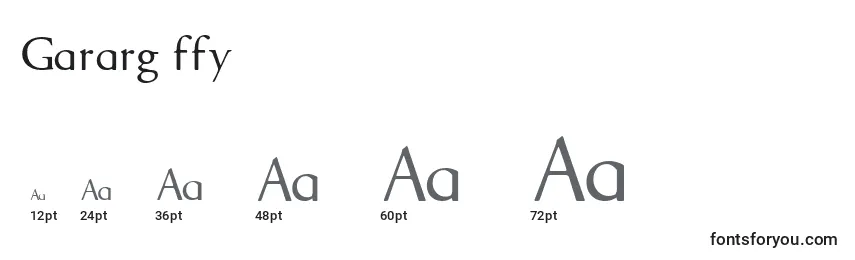 Gararg ffy Font Sizes