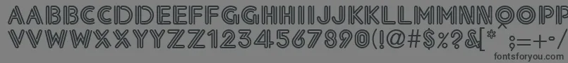 Eklektic Font – Black Fonts on Gray Background