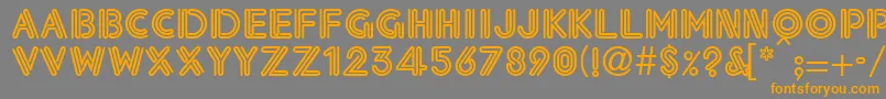 Eklektic Font – Orange Fonts on Gray Background